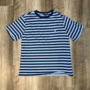 Polo Ralph Lauren Striped Crewneck Pocket Tee - Large